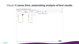 Visual AI saves time, automating analysis of test results
 