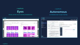 Smarter Test Maintenance At Scale, presented by Applitools | PDF