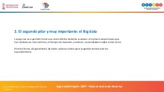 2. El segundo pilar y muy importante: el Big data
La app nos va a permitir tener una serie infinita de datos a valorar: el...