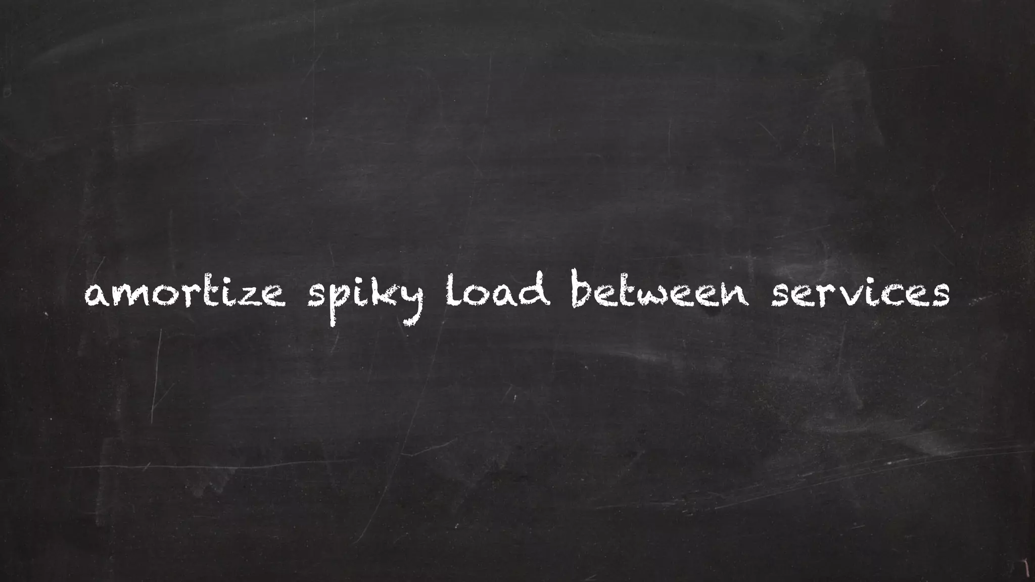 amortize spiky load between services
 