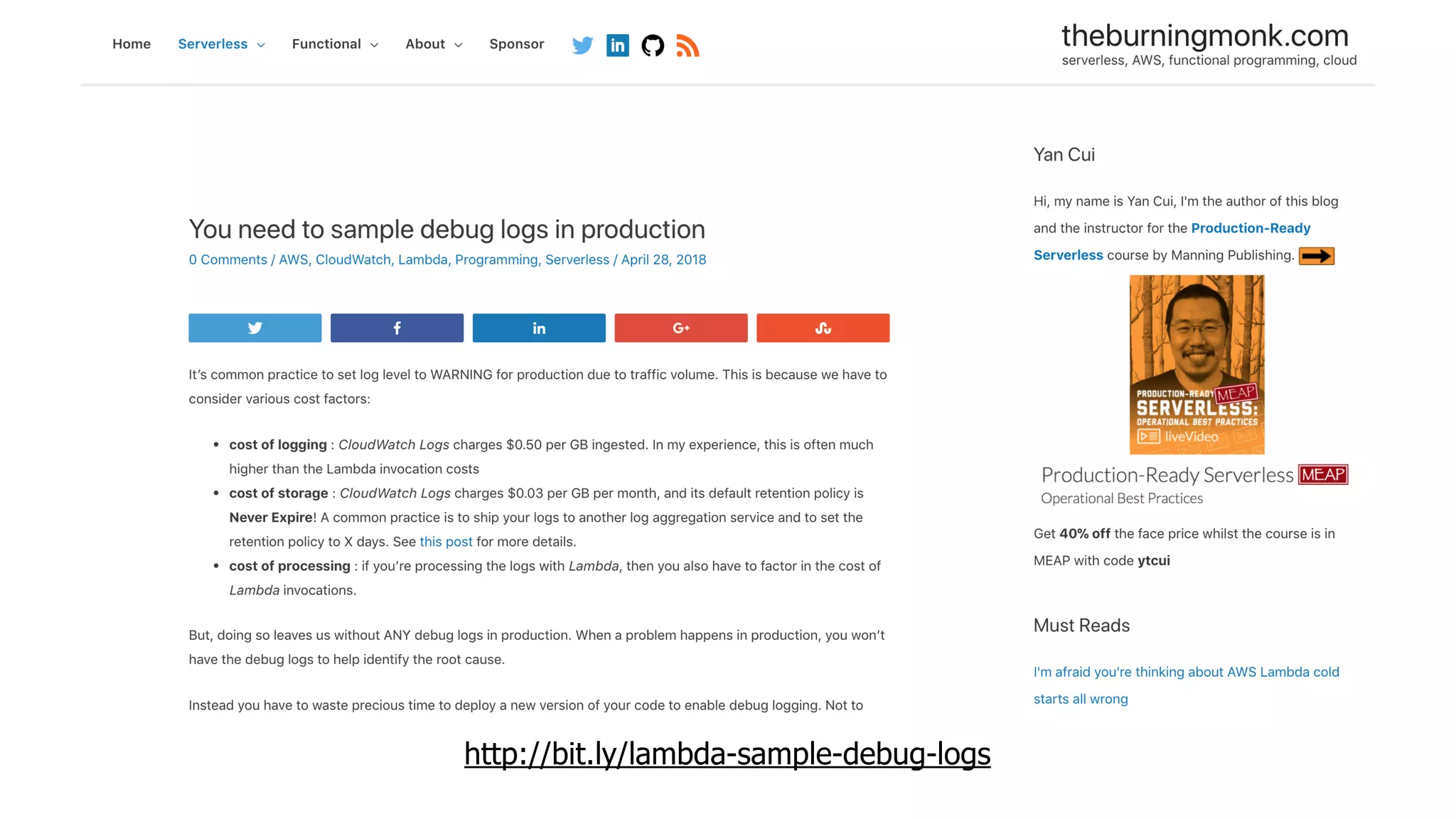 http://bit.ly/lambda-sample-debug-logs
 