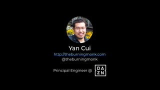 Yan Cui
http://theburningmonk.com
@theburningmonk
Principal Engineer @
 