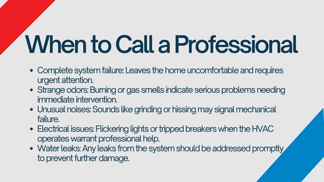 Understanding HVAC Emergencies: How to Know When to Call the Pros | PPT