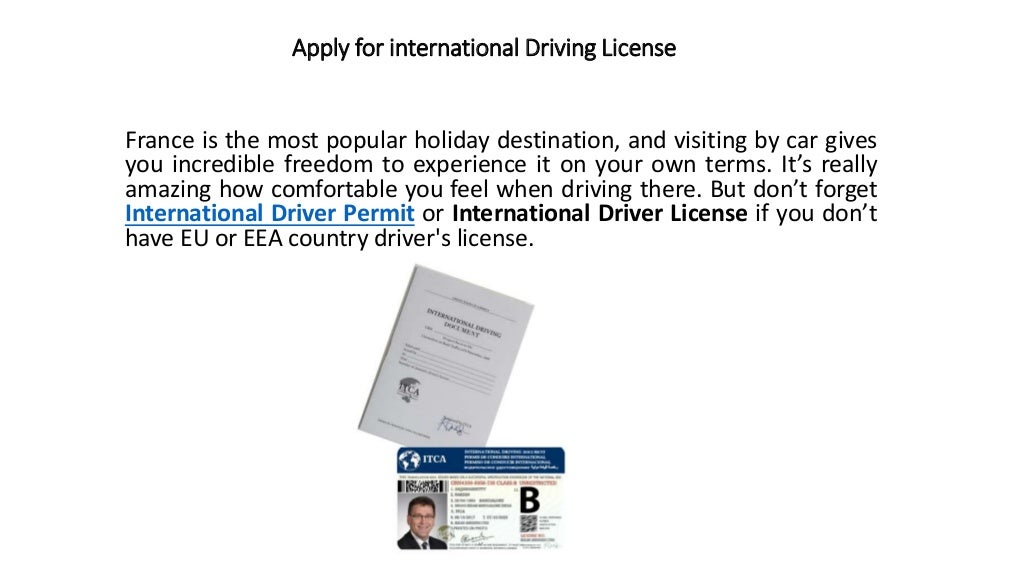 How to get an international driving license