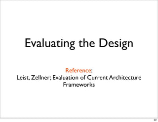 Applying the scientific method in Software Evaluation