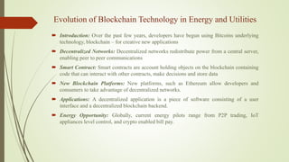 Applying Blockchain for P2P Energy Trading | PPTX
