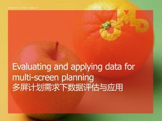 | p. 
INSIGHTS•IDEAS•RESULTS 
Evaluating and applying data for multi-screen planning 多屏计划需求下数据评估与应用  