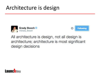 Architecture is design
 