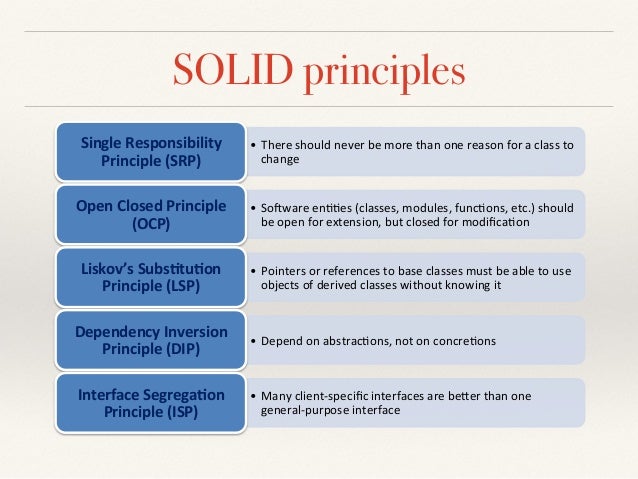 Applying Design Principles in Practice - ISEC 2015 Tutorial