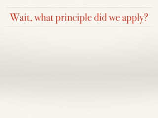 Principles Applied Applying Design Principles in Practice | PDF
