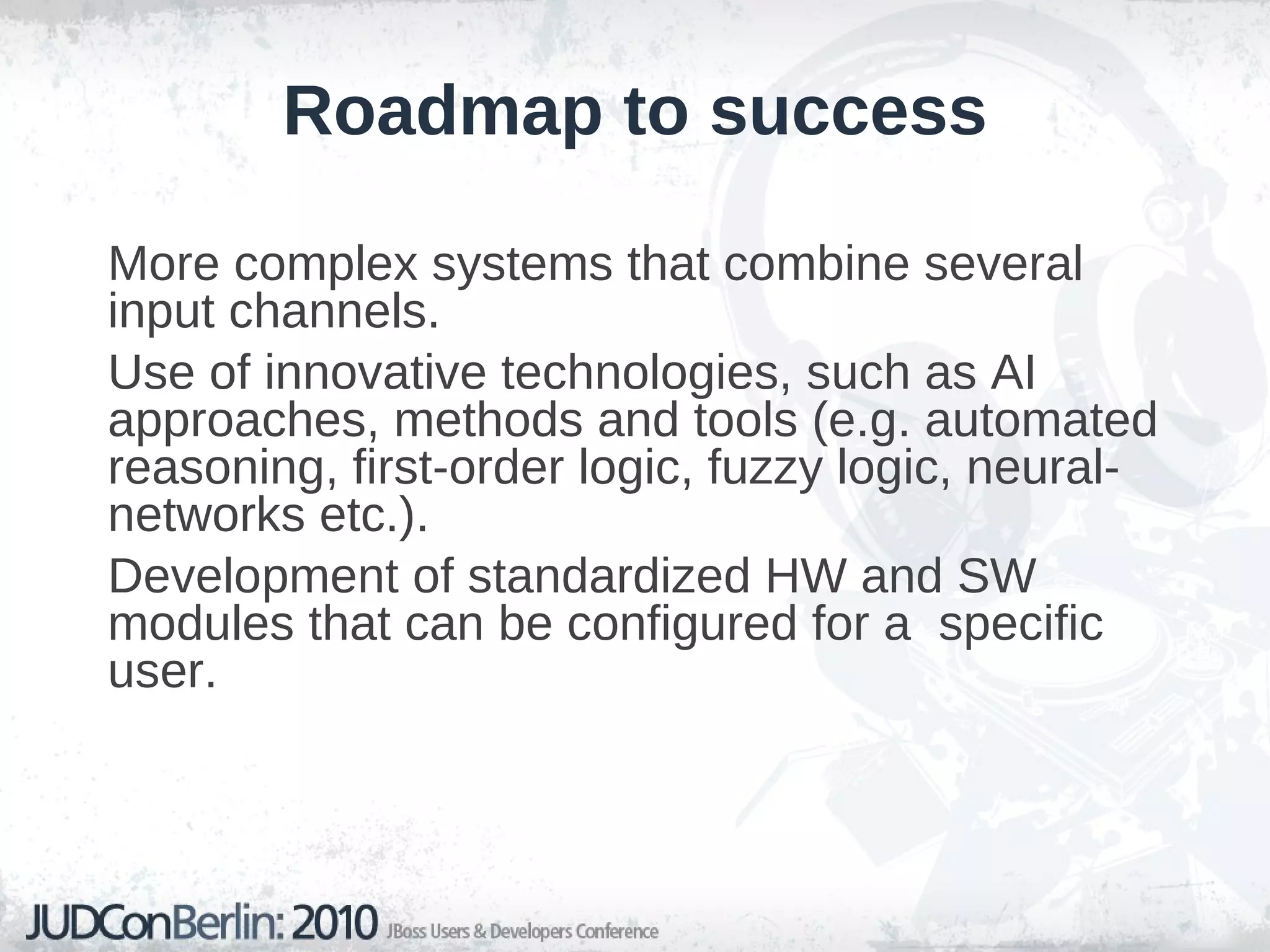 Categories of disabilities: -  Sensoric deficiencies  – reduced ability to acquire inputs from the physical world (e.g. blindness, deafness, etc.), -  Expression deficiencies  – reduced ability to produce output to the physical world (e.g. voice, motion, etc.). Assistive technology (AT) – product, device or equipment (e.g. assistive, adaptive or rehabilitative devices) that helps individuals with disabilities to increase, maintain or improve functional capabilities (AT Act, 1998).  