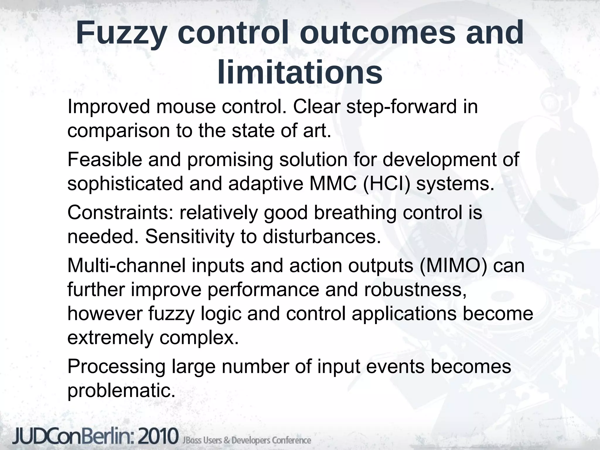 The key problems:  -  User View  – Expensive, not sufficiently flexible and adaptable devices. Slow and not responsive systems, non-transparent,  difficult to use, sensitive to  disturbances and errors. -  Developer View  – Demands for highly customized products within a huge target-audience, risky business (user acceptance, competitive pricing). 
