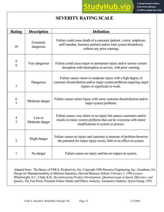 Applying Failure Modes and Effects Analysis (FMEA) in Healthcare ...