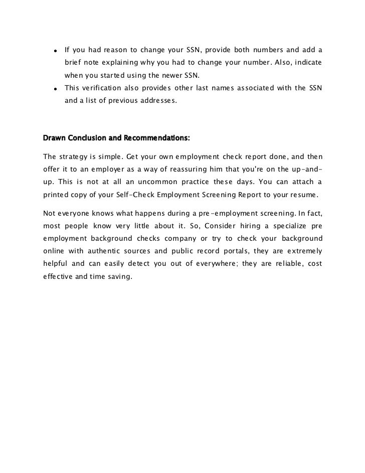 applying for a job run pre employment check on yourself to mark succe reason for applying for a job