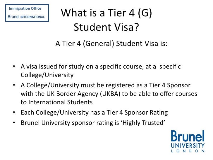 Applying for a Tier 4 Student Visa