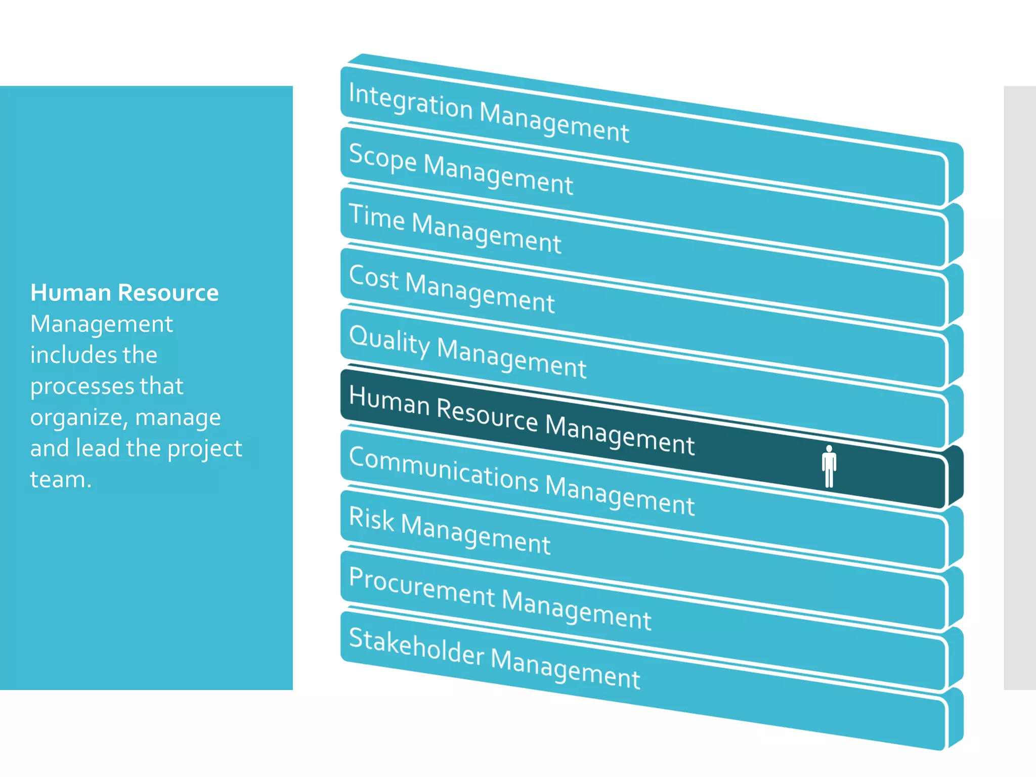 
Human Resource
Management
includes the
processes that
organize, manage
and lead the project
team.
 