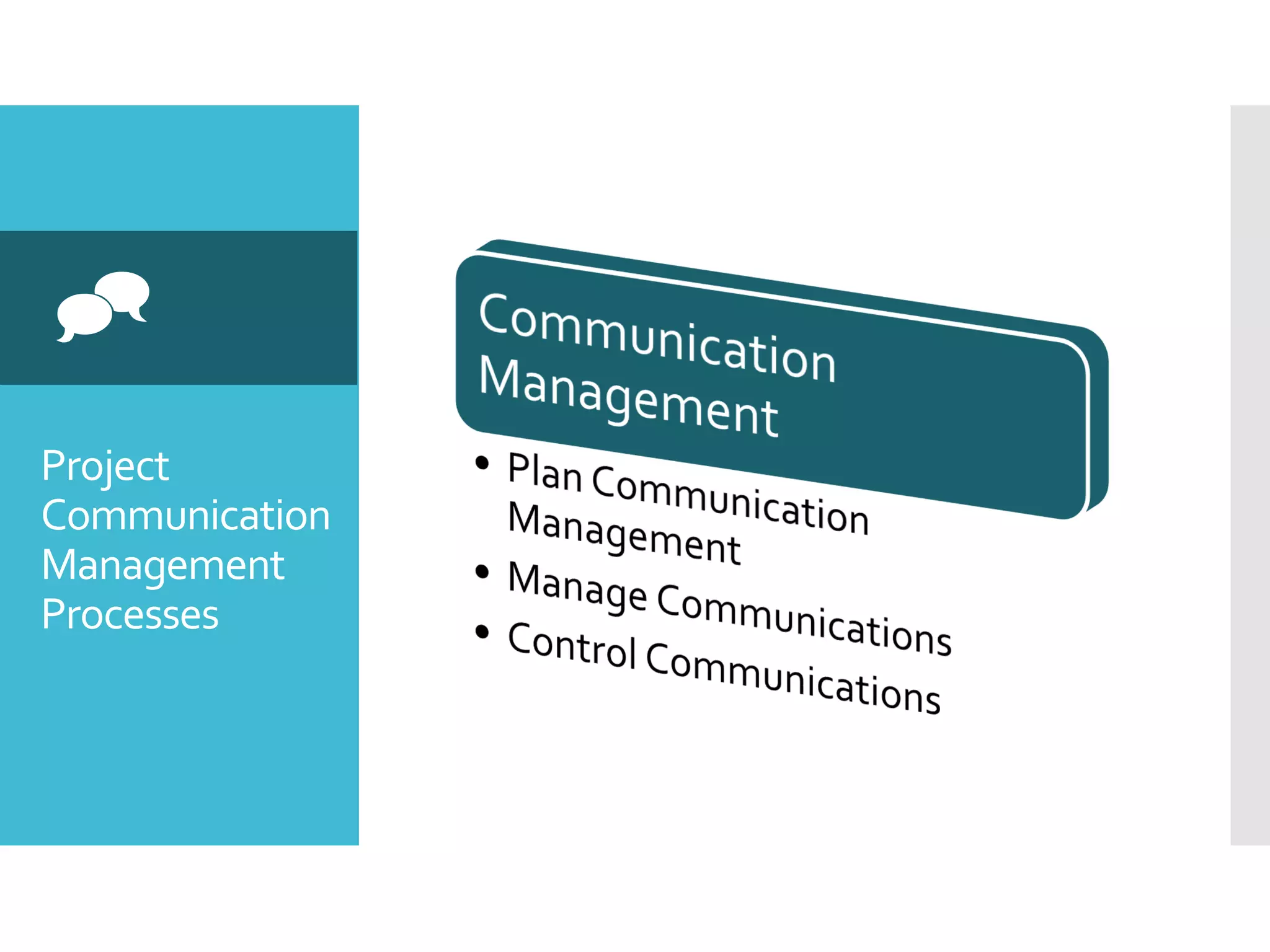 Project
Communication
Management
Processes

 