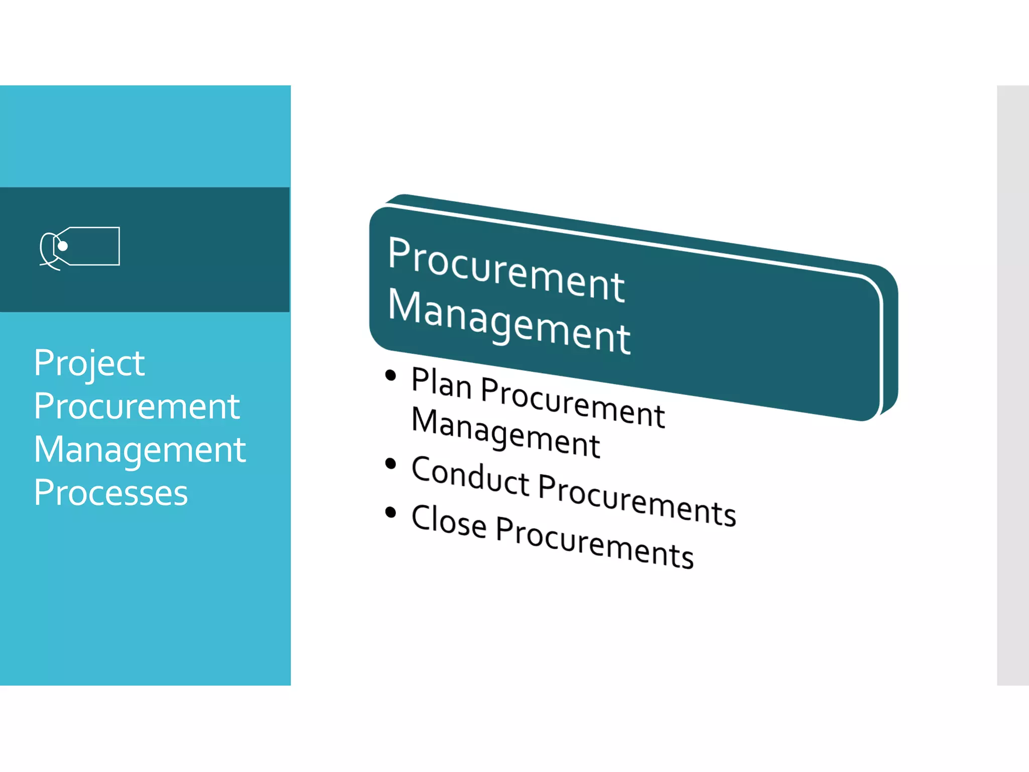 Project
Procurement
Management
Processes

 