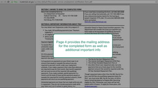 Page 4 provides the mailing address
for the completed form as well as
additional important info
 