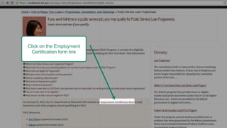 Click on the Employment
Certification form link
 