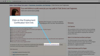 Click on the Employment
Certification form link
 