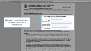 On page 1, you’ll enter your
personal identification
information
 