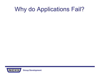 Why do Applications Fail? 