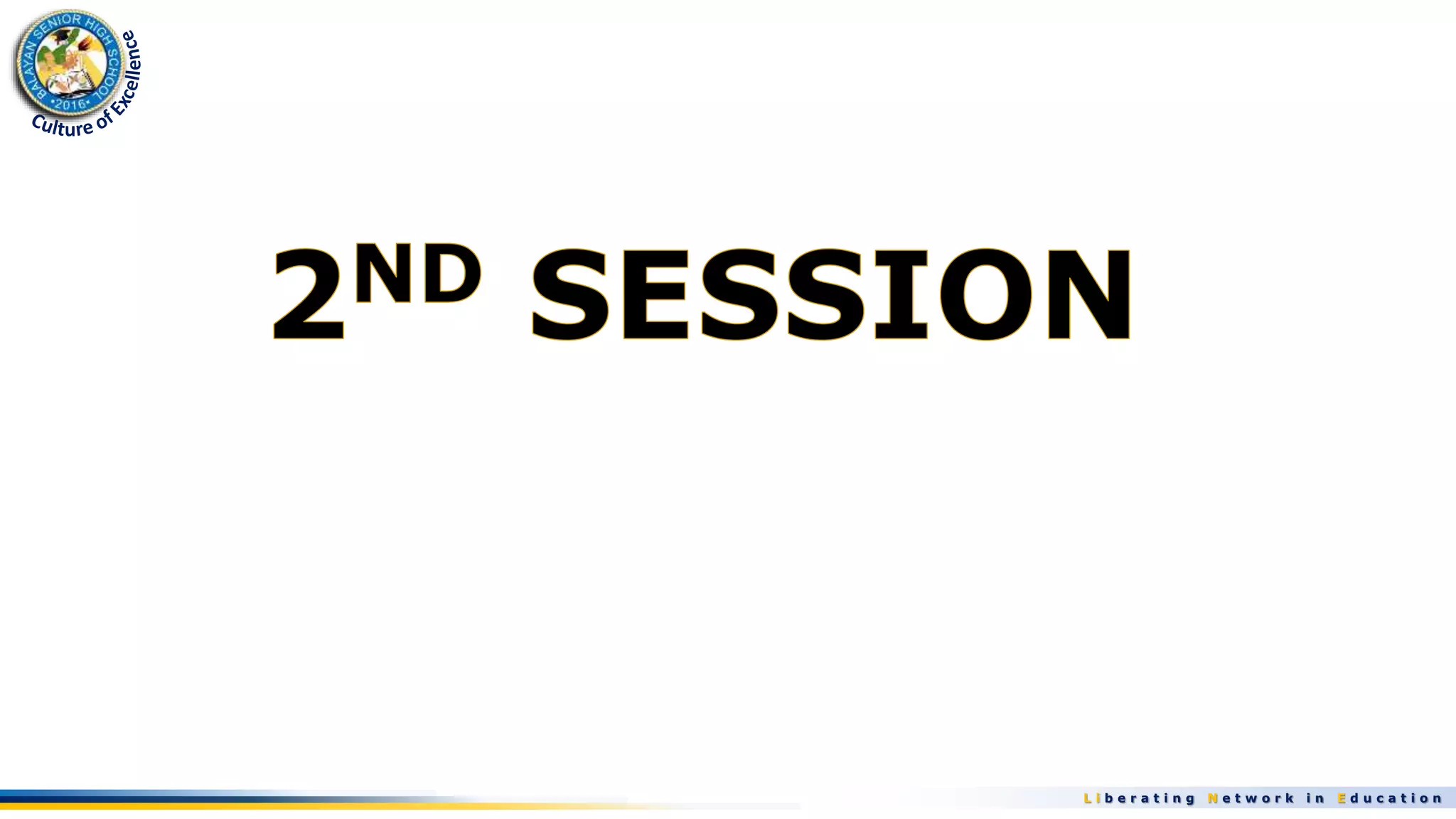 L i b e r a t i n g N e t w o r k i n E d u c a t i o n
 