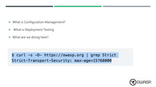 Applying OWASP web security testing guide (OWSTG) | PPT