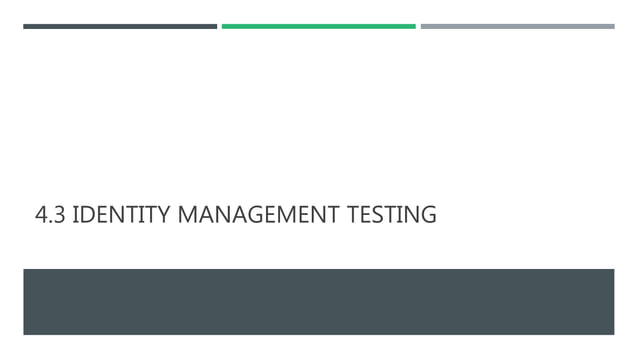 Applying OWASP web security testing guide (OWSTG) | PPT