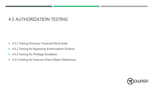 Applying OWASP web security testing guide (OWSTG) | PPT