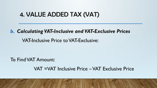 Price Not Include Vat Applying Percentages in Various Contexts.pptx