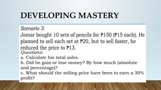 DEVELOPING MASTERY
 