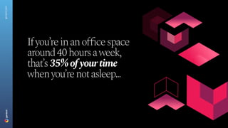 Ifyou’reinanofficespace
around40hoursaweek,
that’s35%ofyourtime
whenyou’renotasleep...
geniant.com
 