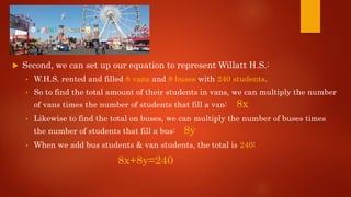 Applying systems of equations | PPTX