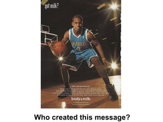 Why was this message sent? What does this message think is important? How might different people react? What techniques are used to attract my attention? Who created this message? 