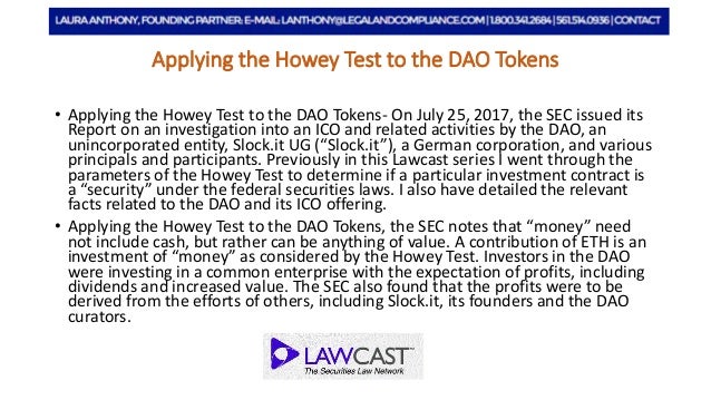 Howey Test Howey Test
