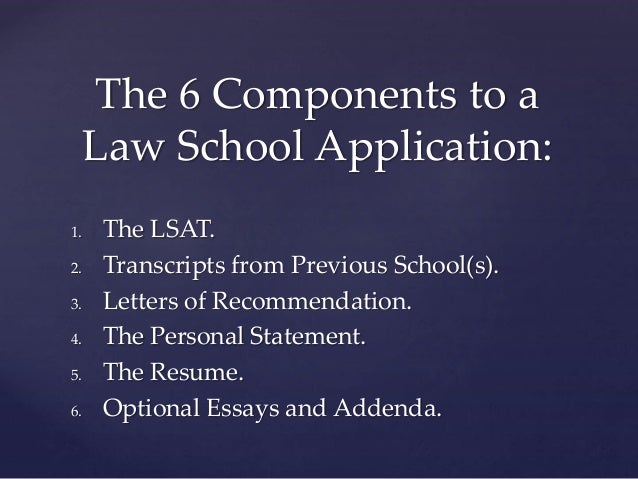Law school admittance essay