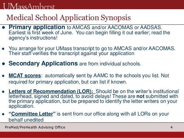 applying to medical school tmdsas letter of recommendation