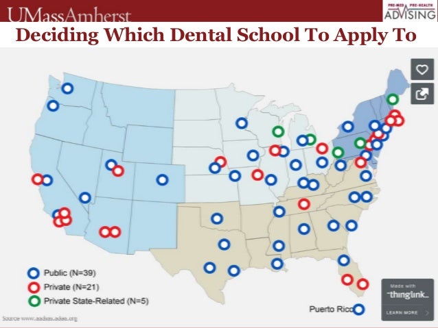 Map Of Us Dental Schools Applying to medical school part II