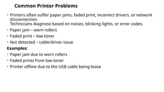 Printer Problem Examples Comprehensive Guide to Identifying and Solving ICT Problems in Routine ...