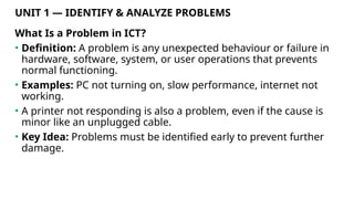 Problems In Ict Comprehensive Guide to Identifying and Solving ICT Problems in Routine ...