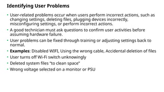 User. Problem Examples Comprehensive Guide to Identifying and Solving ICT Problems in Routine ...