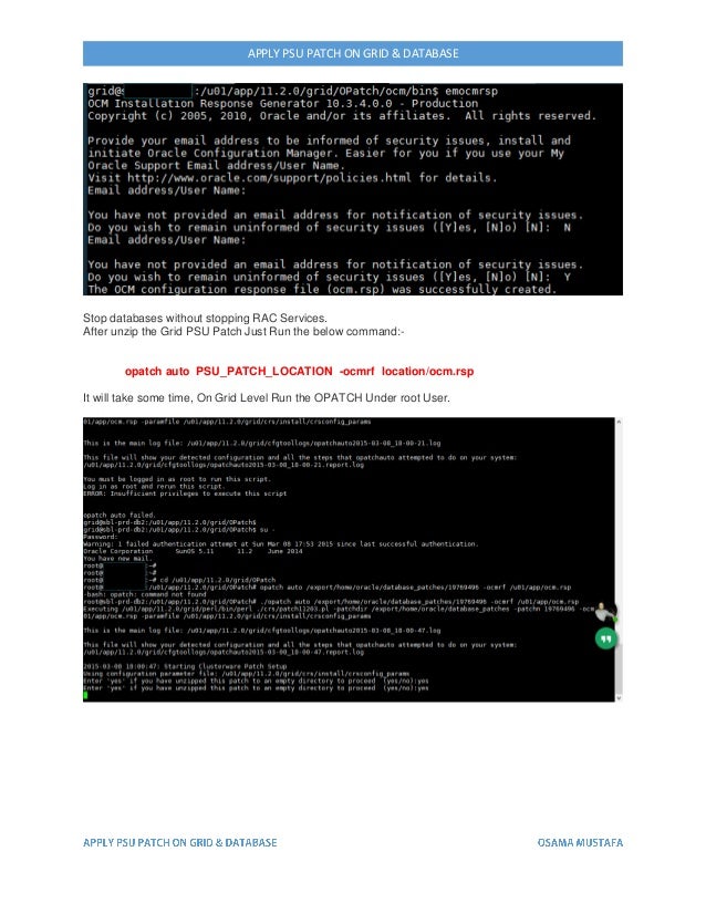 How To Apply Patch On Rac Database