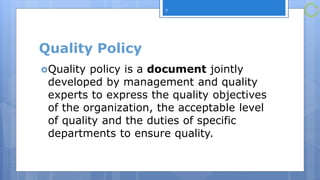 Apply quality control