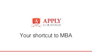 Your shortcut to MBA
 
