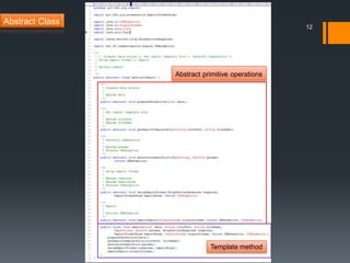12Abstract ClassAbstractprimitiveoperationsTemplate method