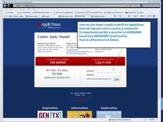 Apply Texas Spanish Instructions | PDF