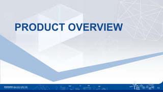 PRODUCT OVERVIEW
13
 