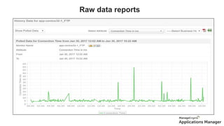 Raw data reports
Reports
 